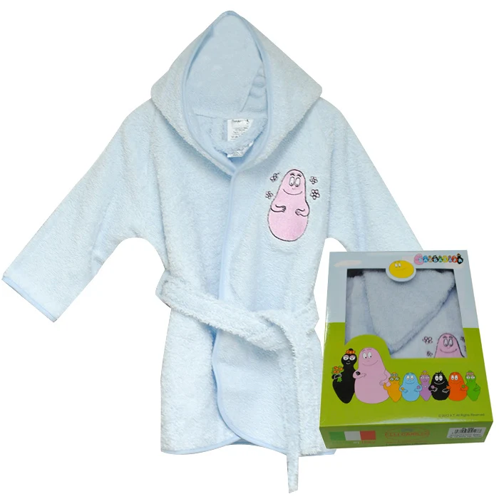 Accappatoio Barbapapa 1-2 Anni Azzurro