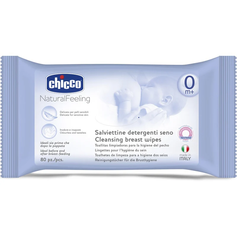 Salviettine Detergenti Seno Chicco Naturalfeeling 80 Pz.