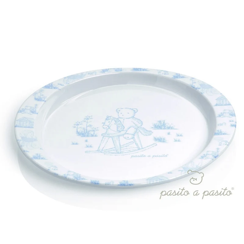 Piatto Piano Pasito A Pasito Azzurro