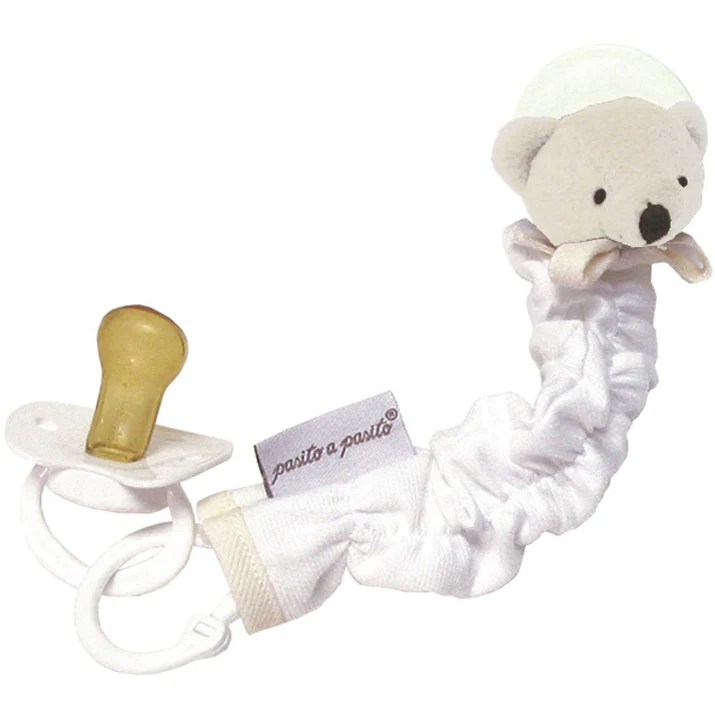 Catenella Portasucchietto + Succhietto Pasito A Pasito Orso Beige