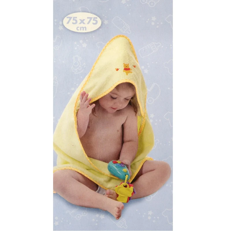 Accappatoio Nascita Disney Winnie The Pooh Giallo