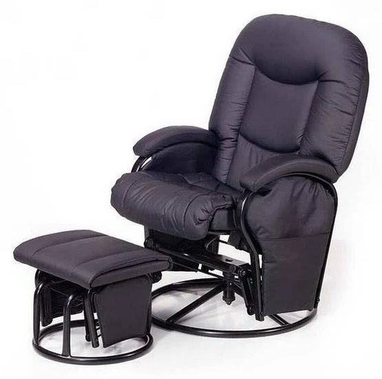 Poltrona Allattamento Hauck Metal Glider Reclinabile Black