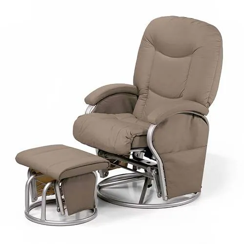 Poltrona Allattamento Hauck Metal Glider Reclinabile Creme