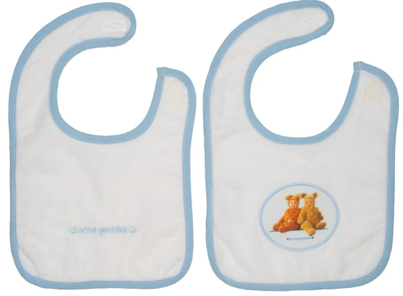 Bavaglini Anne Geddes Teddy Bears Azzurro 2 Pz