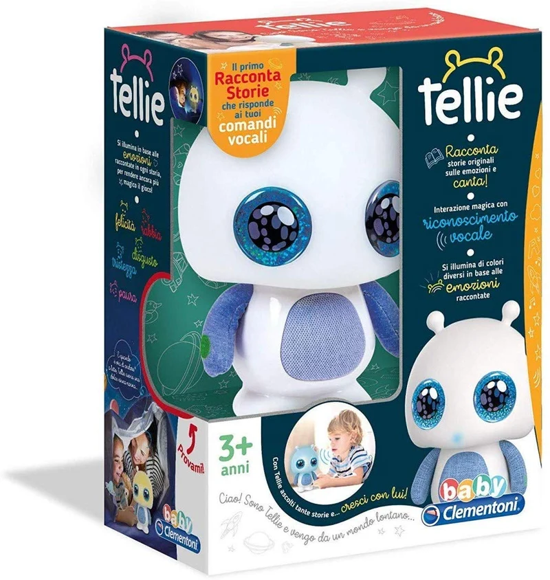 Clementoni. Tellie Robot Racconta Storie Interattivo Giocattolo 3+