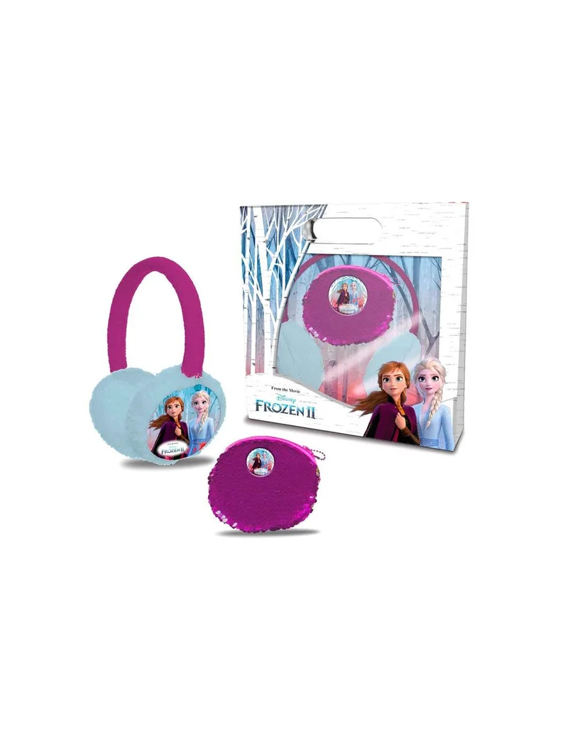 Frozen 2 - Set Paraorecchie E Portamonete Con Paillettes