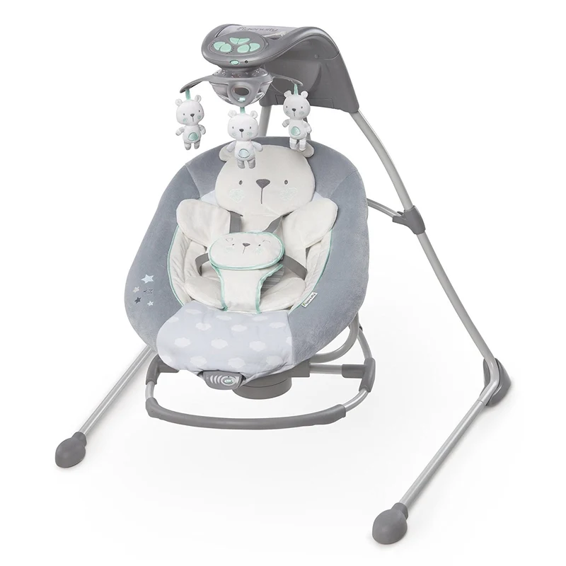 Ingenuity Transat-Balancelle Lumiã¨Res & Siã¨Ge Cocon Teddy Bear