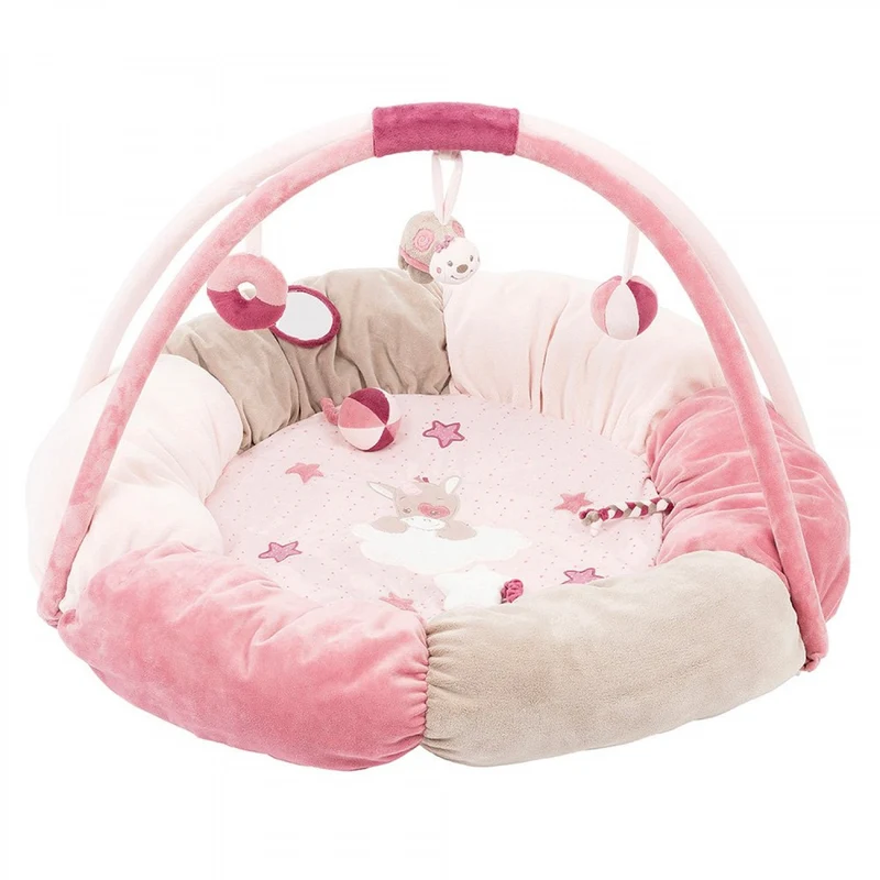 Tappeto Con Palestrina Nattou Pouf Rosa