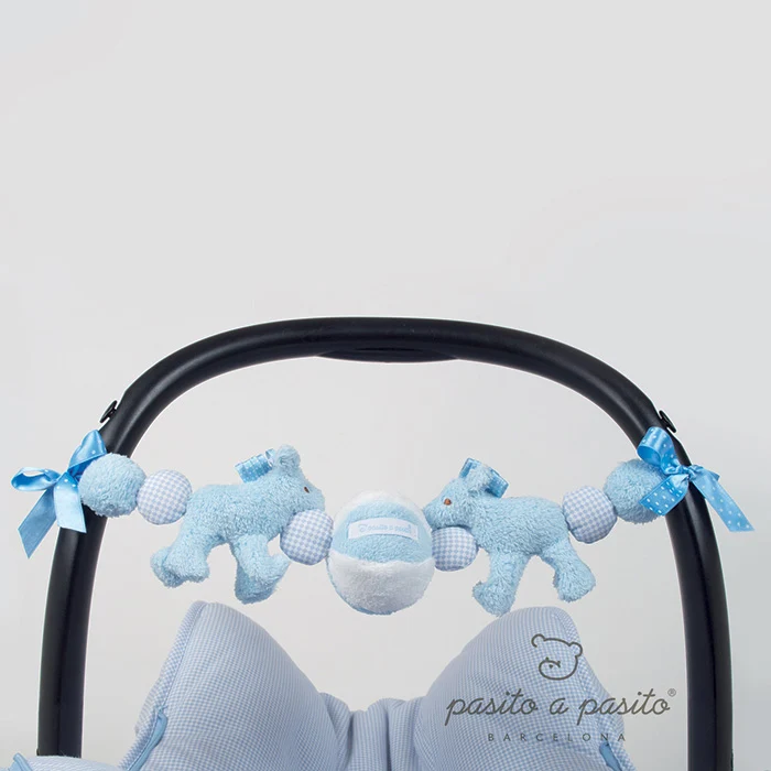 Sonaglio Per Passeggino E Seggiolino Auto Cavallo Celeste Nuvola Pasito A Pasito/