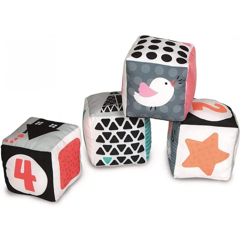 Gioco Chicco Clementoni Black & White Soft Activity Blocks