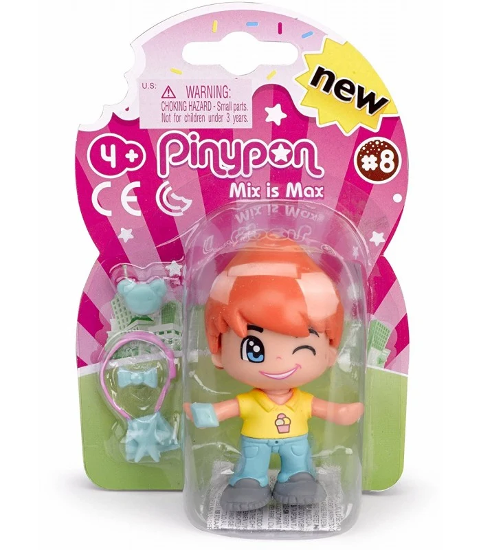 Piny Pon Personaggio Base Serie 8 Con Capelli Arancioni