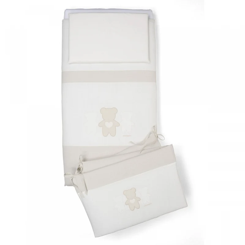 Completo Piumone Foppapedretti Teddy Love Beige Outlet Macchiato