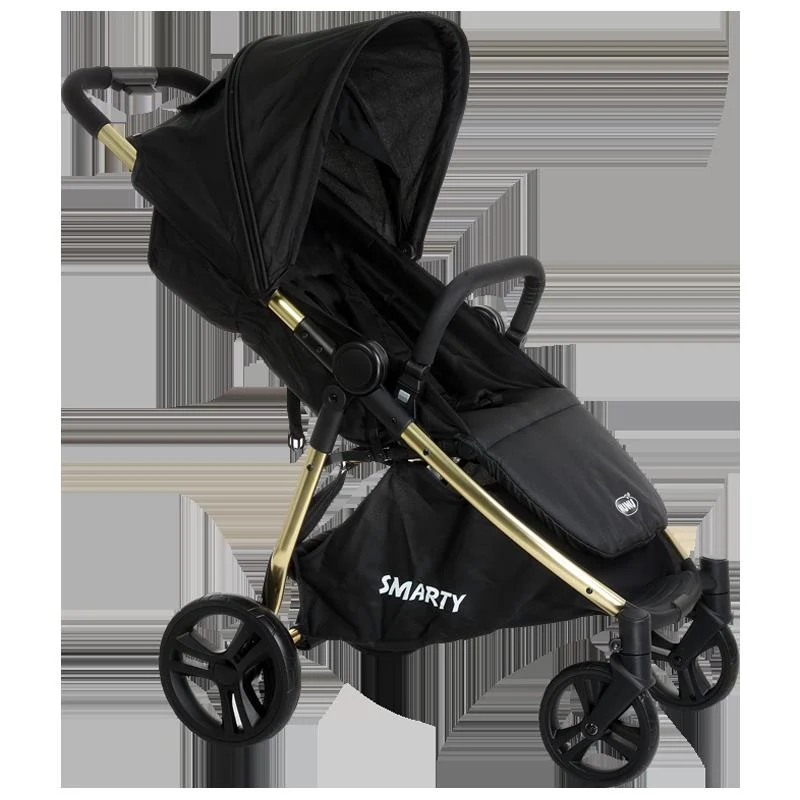 Nunu Passeggino Leggero Smarty Nero Con Telaio Oro